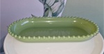 Prato Plástico Oval Verde - imagem 2