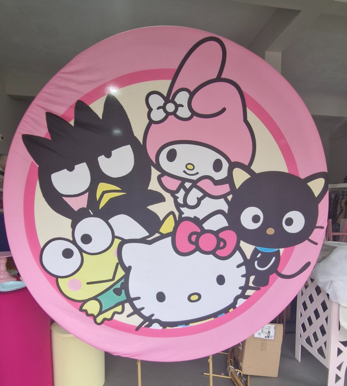 Painel Redondo Hello Kitty - BEMDEFESTA