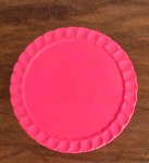 Boleira Cerâmica Redonda Pink P - imagem 1