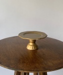 Boleira Cerâmica Redonda Dourado P - imagem 1