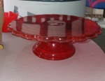 Boleira Plastico Vermelha Transparente - imagem 2