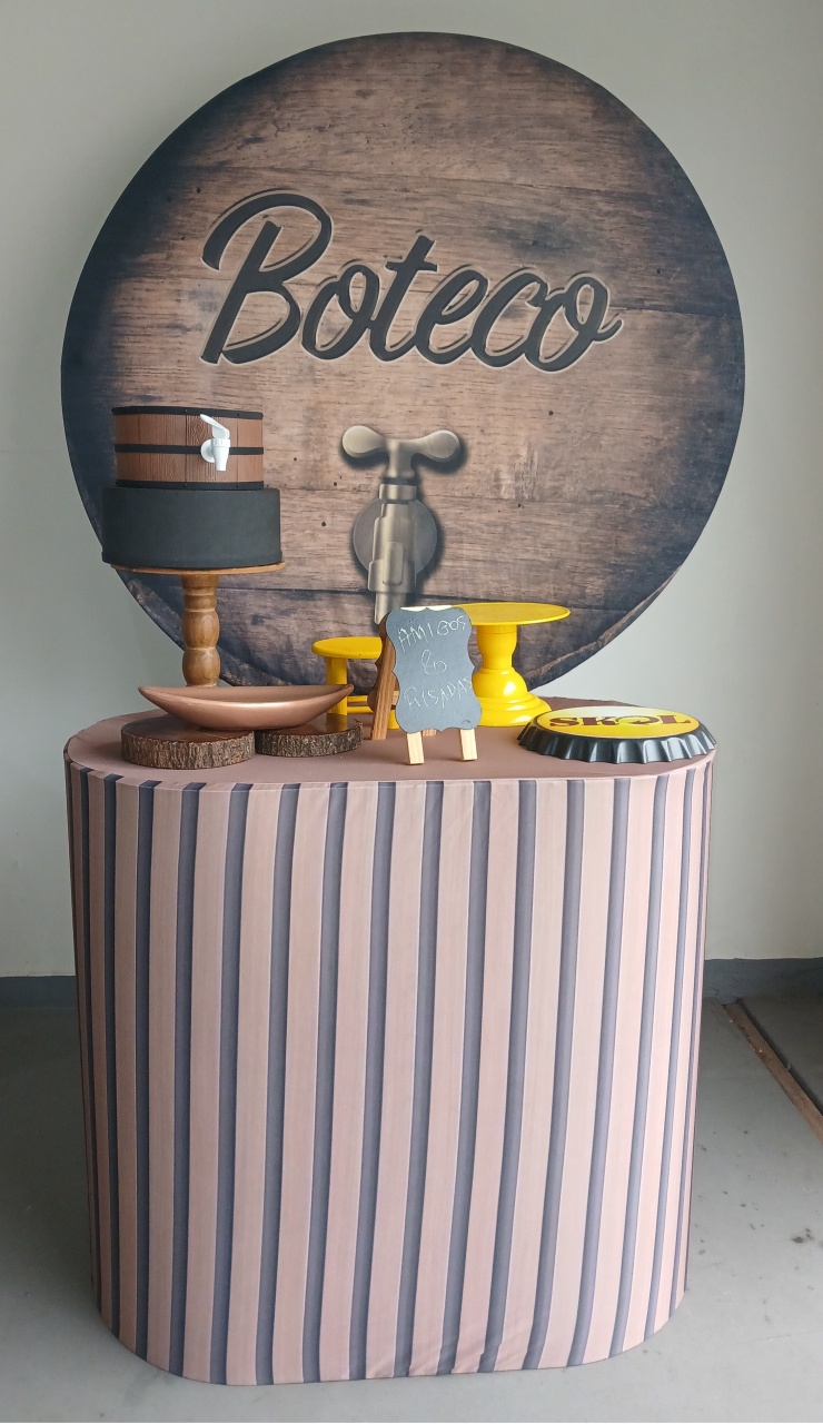 Boteco Barril Mesa Oval - BEMDEFESTA