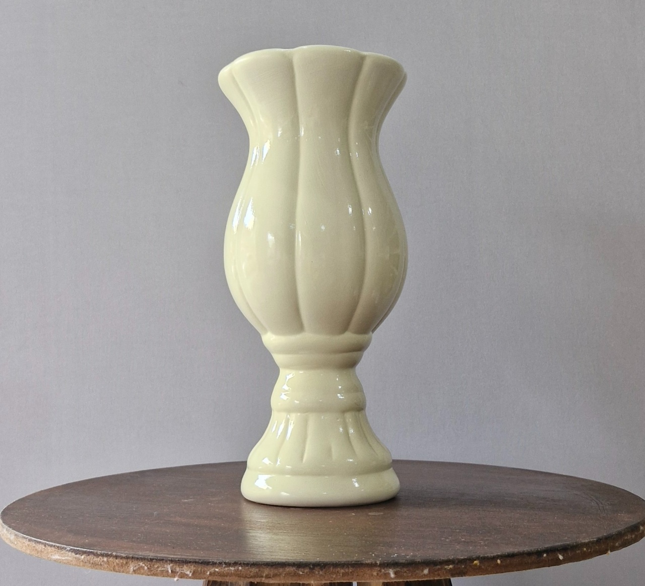 Vaso Cerâmico Tulipa Amarelo Candy G - BEMDEFESTA