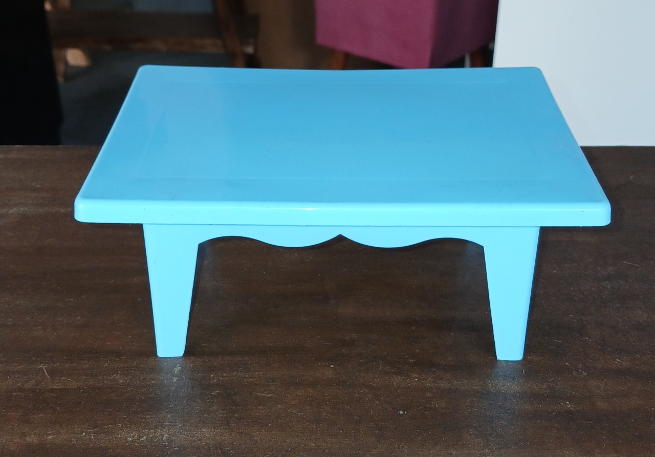 Banquinho Mesa Azul de Plástico - BEMDEFESTA