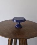 Boleira Cerâmica Redonda Azul Escuro P  - imagem 1