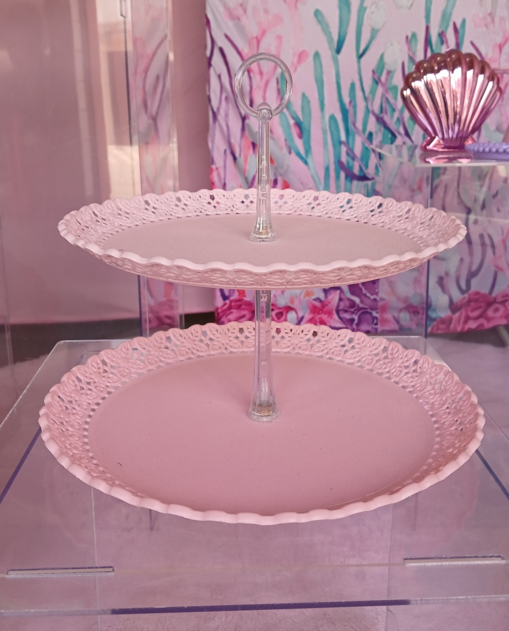 Porta Doces Duplo Rosa - BEMDEFESTA