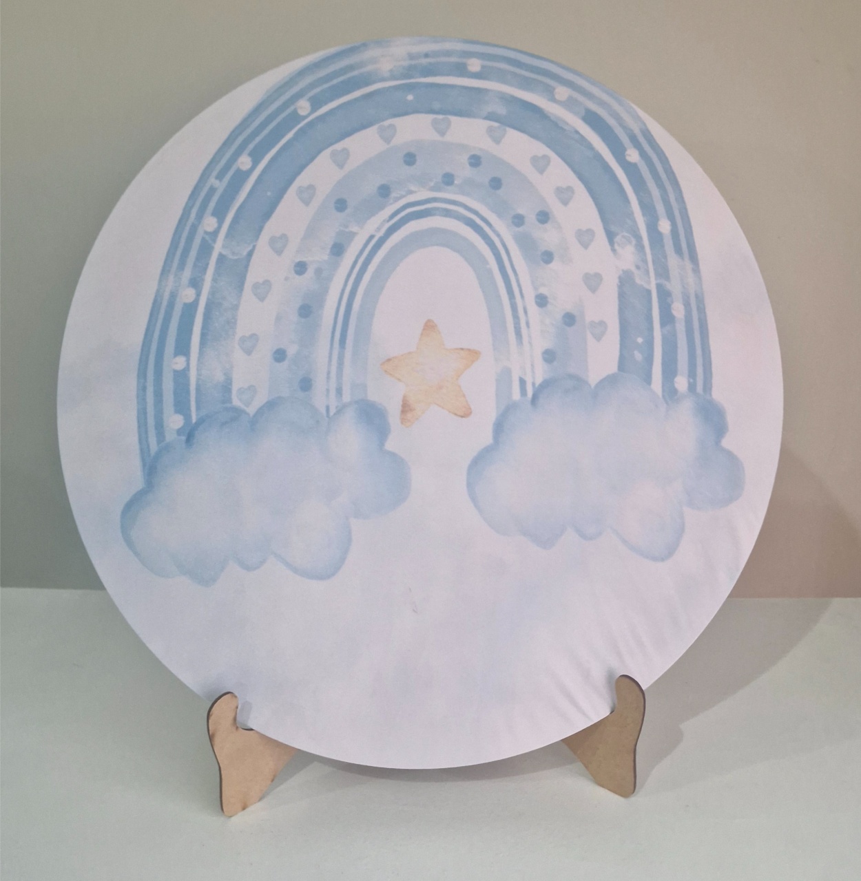 Arco Iris Azul Painel 50Cm - BEMDEFESTA