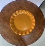 Boleira Cerâmica Redonda Dourado G - imagem 2