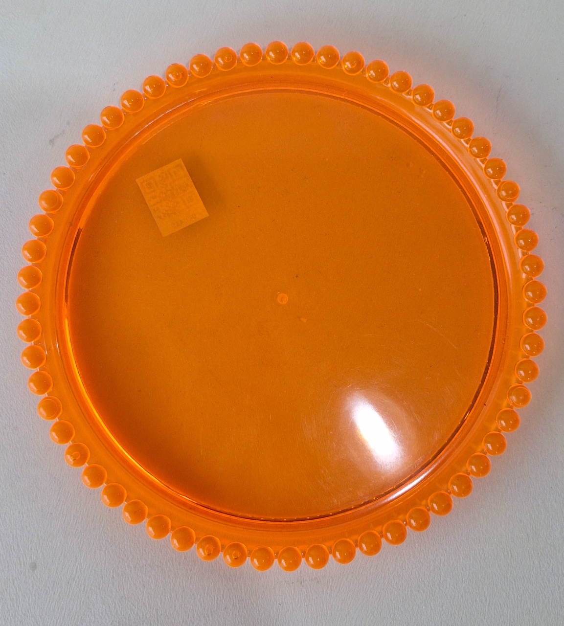 Prato Acrílico Neon Laranja - BEMDEFESTA