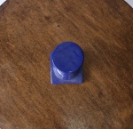 Castiçal Cerâmica Azul Escuro M - imagem 2