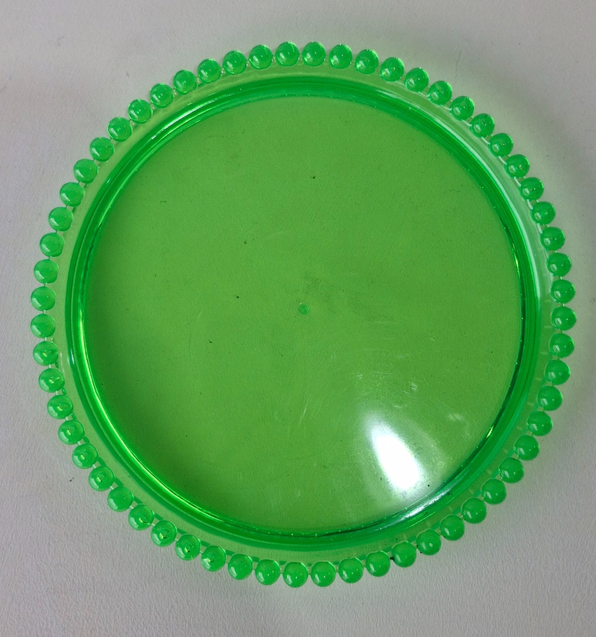 Prato Acrílico Neon Verde - BEMDEFESTA