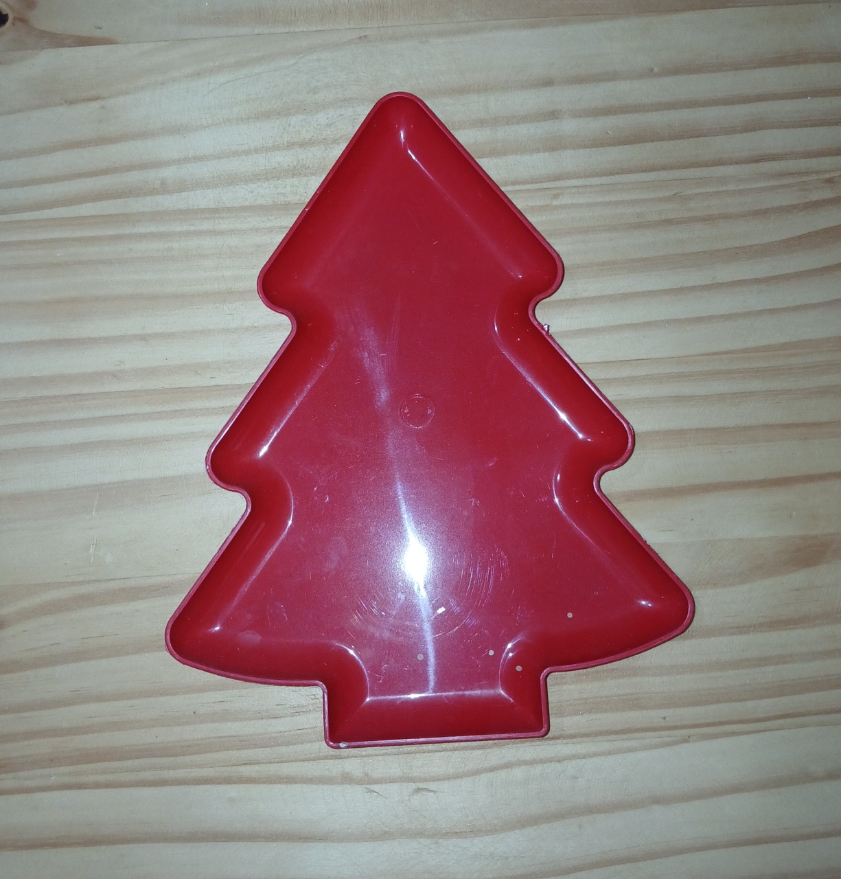 Prato Árvore de Natal Vermelho  - BEMDEFESTA