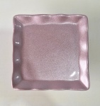 Prato Cerâmico Com Pés Rosa - imagem 1