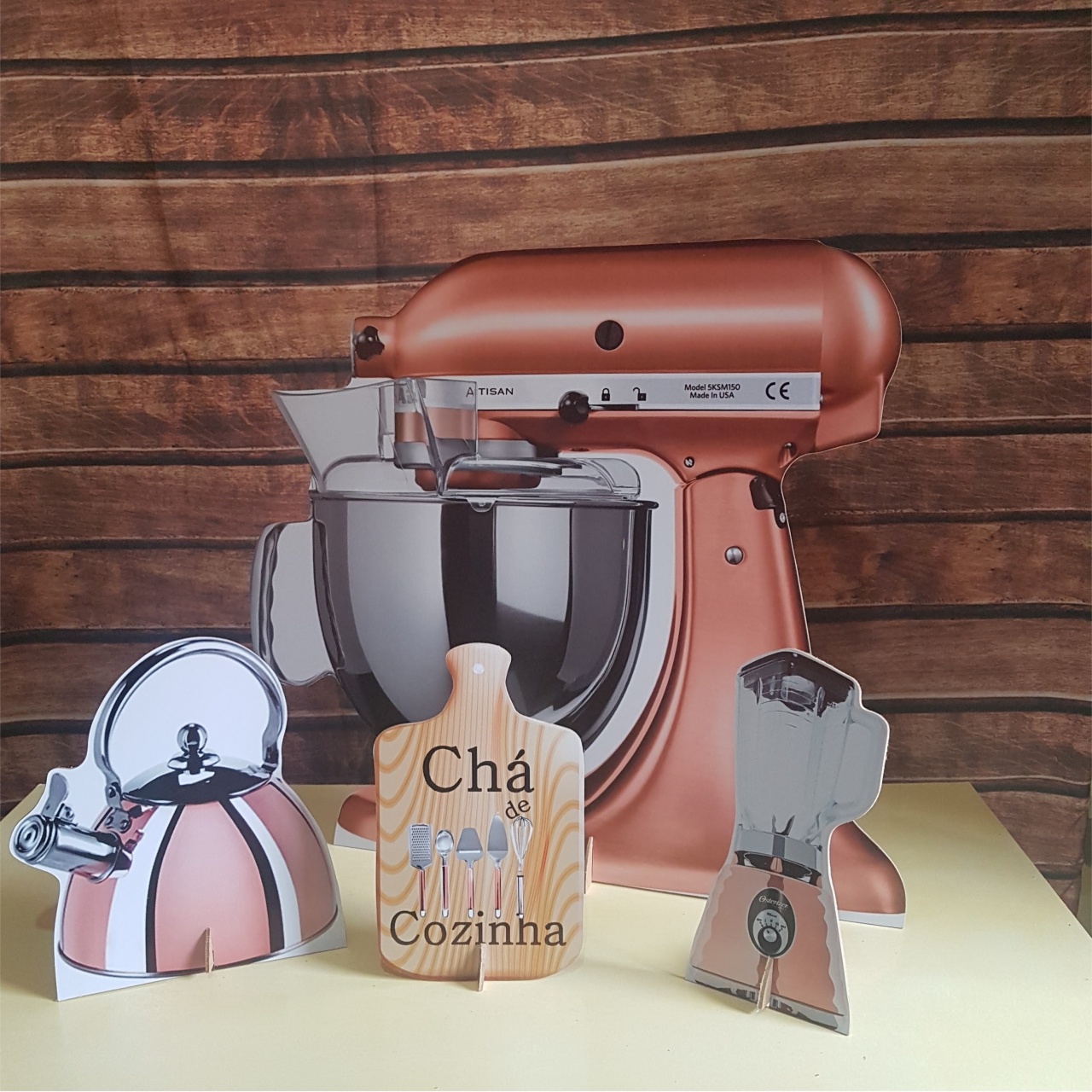 Display Cha de Cozinha Rosegold - BEMDEFESTA
