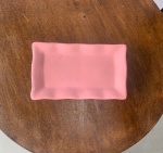 Prato Cerâmico Com Pés Rosa Claro - imagem 2