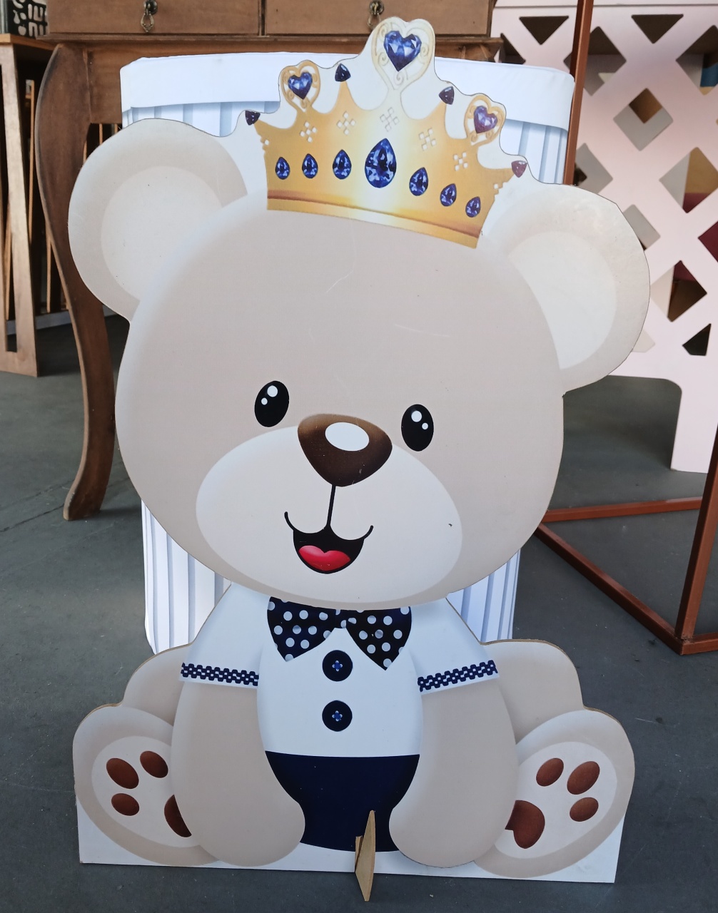 Display Chão Urso Realeza Menino - BEMDEFESTA