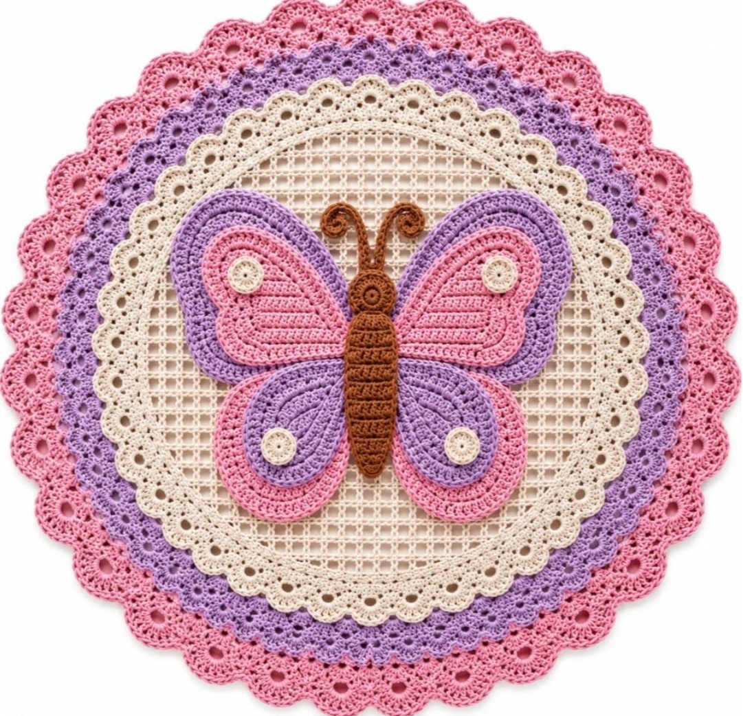 Tapete Sublimado Imita Croche - BEMDEFESTA