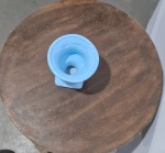 Vaso Cerâmica Grego Azul Celeste P - imagem 2