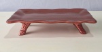 Prato Cerâmico Com Pés Vermelho  - imagem 2