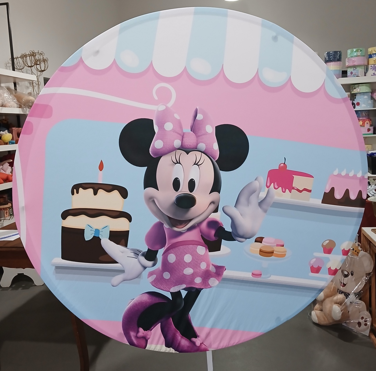 Painel Minnie Rosa 1,20Cm - BEMDEFESTA