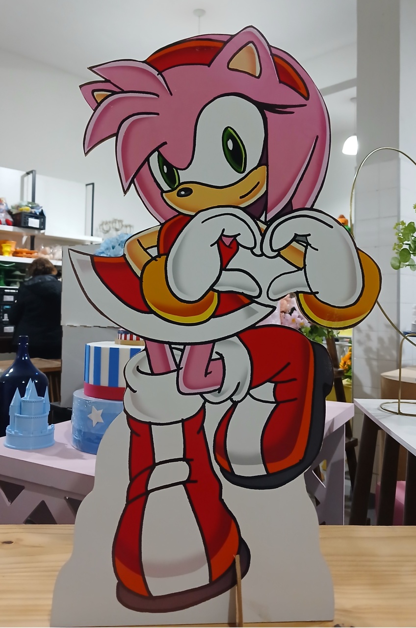 Display Chão Sonic Rosa - BEMDEFESTA