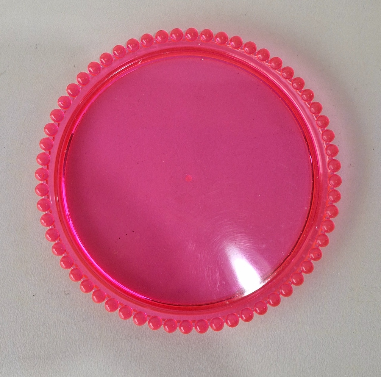 Prato Acrílico Neon Rosa - BEMDEFESTA