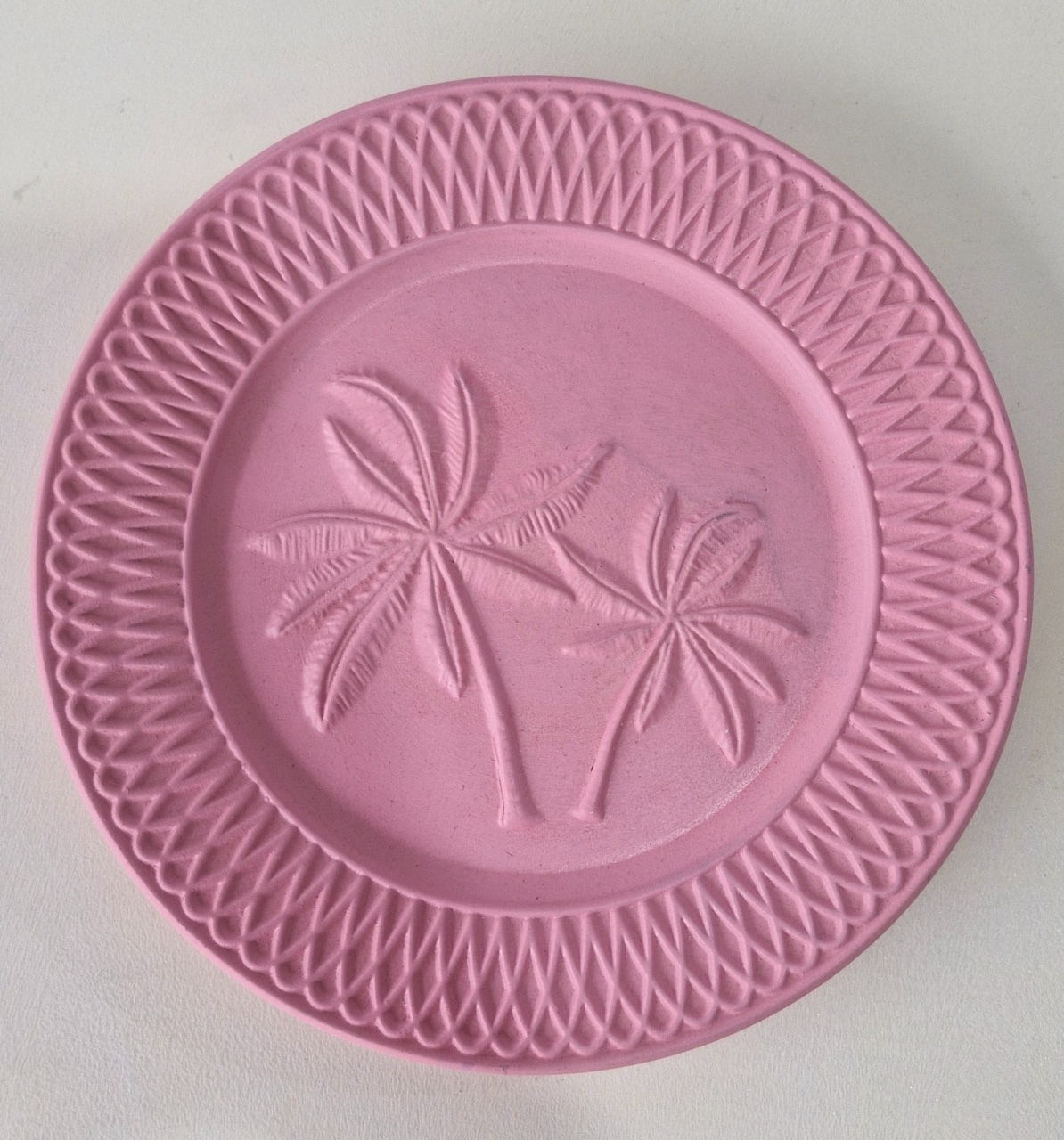 Prato Cerâmico Redondo Rosa - BEMDEFESTA
