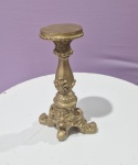 Castiçal Ceramico Dourado G - imagem 1