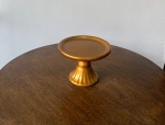 Boleira Cerâmica Redonda Dourado P  - imagem 1