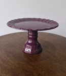 Boleira Cerâmica Redonda Roxo G - imagem 1