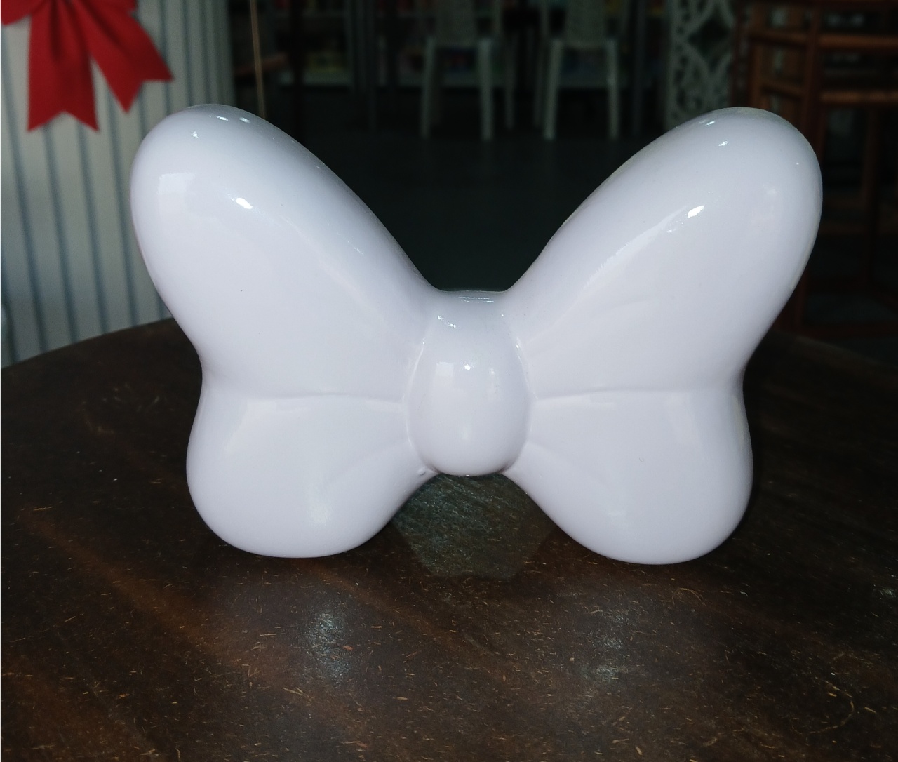 Laço Minnie Lilas Cerâmico - BEMDEFESTA