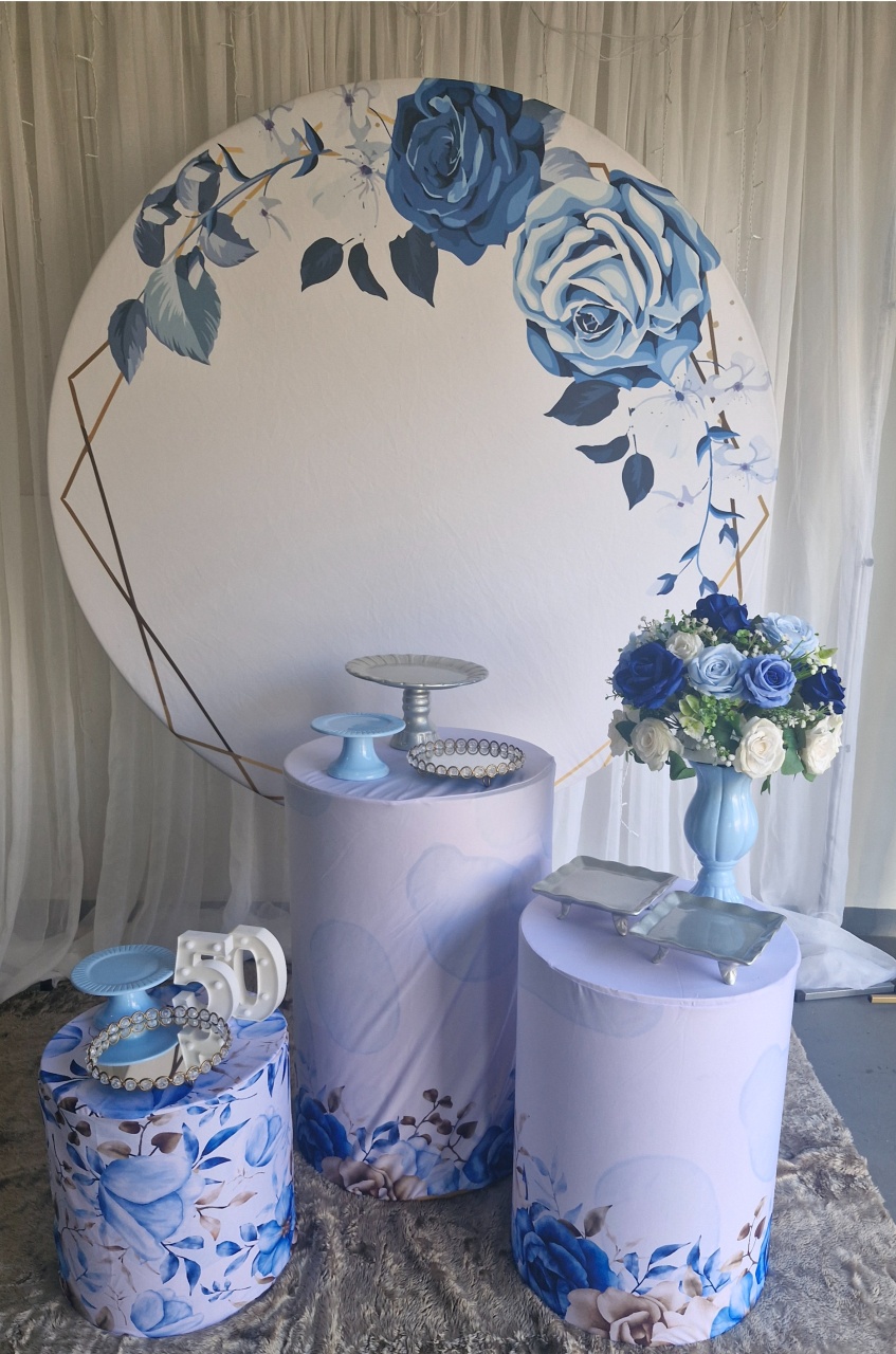 Adulto Floral Azul - BEMDEFESTA