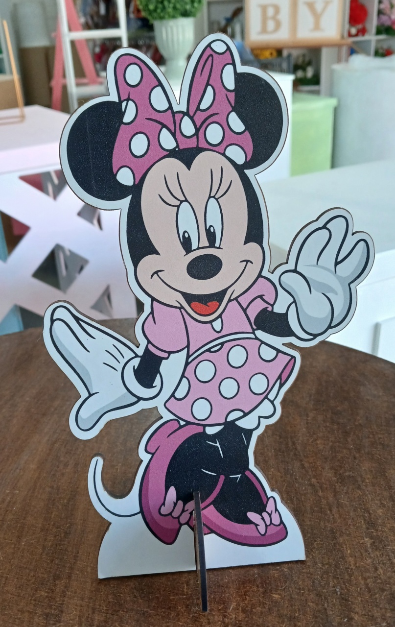 Display Mesa Minnie Rosa 3 - BEMDEFESTA