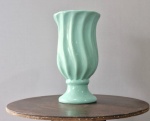 Vaso Cerâmico Torcido Verde Claro G - imagem 1