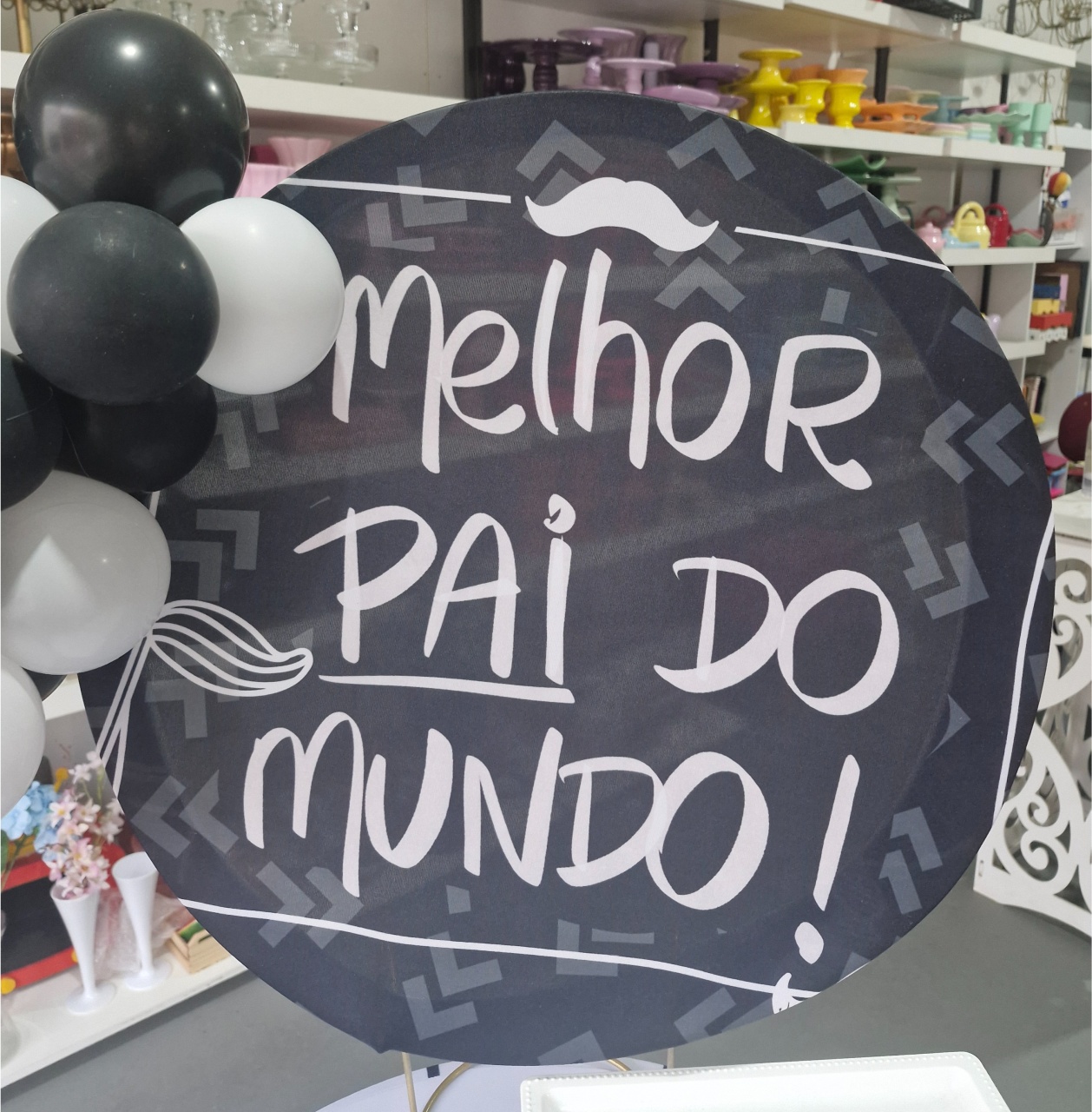 Mini Painel Melhor Pai Do Mundo - BEMDEFESTA