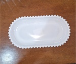 Prato Plástico Oval Branco - imagem 2