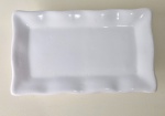 Prato Cerâmico Com Pés Branco  - imagem 1