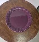 Boleira Cerâmica Redonda Roxo G - imagem 2