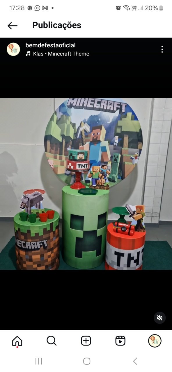 Minecraft Kit Bemnafesta - BEMDEFESTA