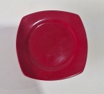 Prato Cerâmico Vermelho   - imagem 2