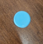 Boleira Cerâmica Redonda Azul Claro Pp - imagem 2