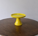 Boleira Cerâmica Redonda Amarelo M - imagem 1