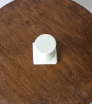 Castiçal Cerâmica Branco M - imagem 2