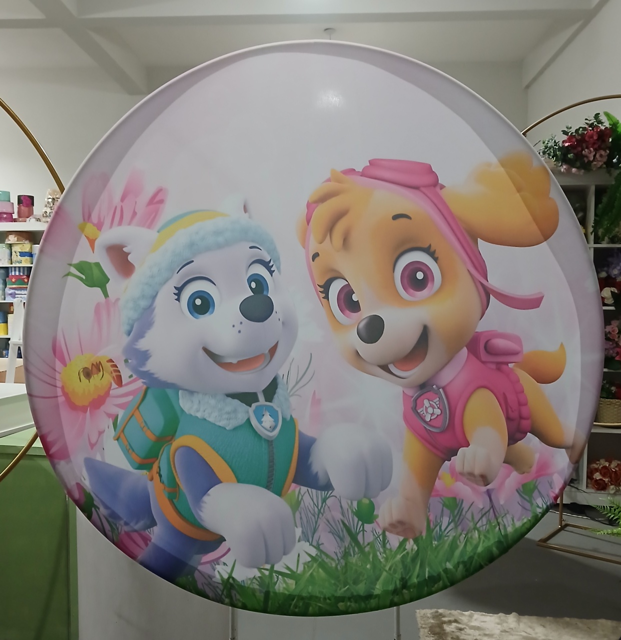 Painel Patrulha Canina Rosa (1,20) - BEMDEFESTA