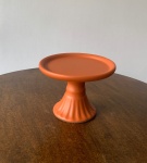 Boleira Cerâmica Redonda Laranja P    - imagem 1