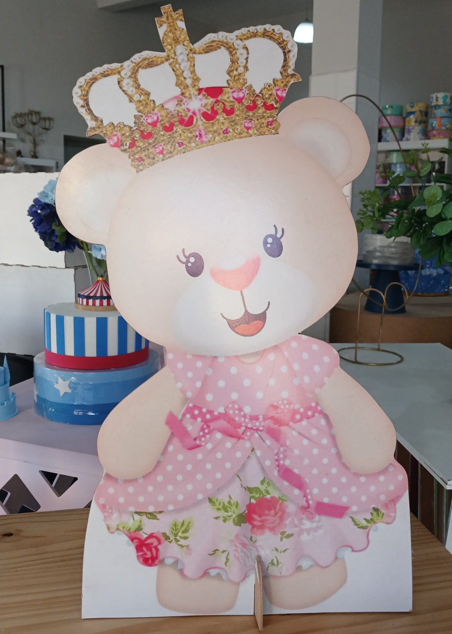 Display Chão Urso Realeza Menina - BEMDEFESTA