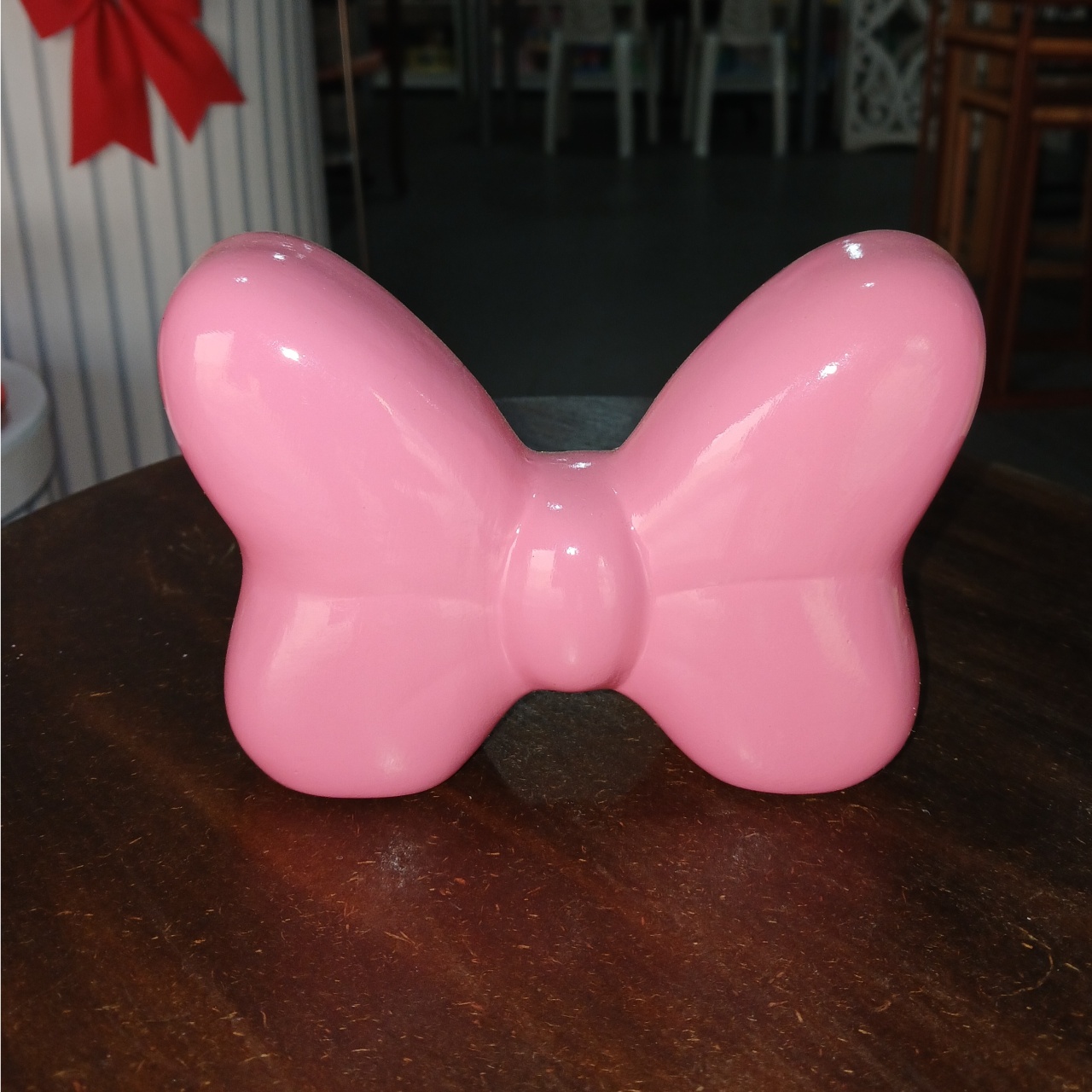 Laço Minnie Rosa Cerâmico (Menor) - BEMDEFESTA