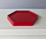 Prato Plástico Vermelho M - imagem 1