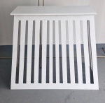 Mesa Rustica Retangular Branca Ripada  - imagem 1