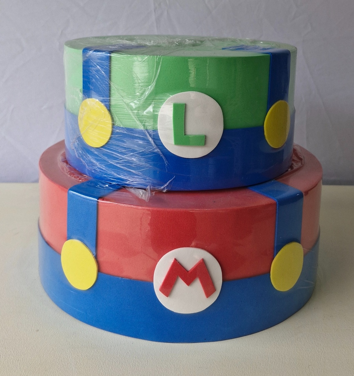Bolo Fake Luigi E Mário  - BEMDEFESTA